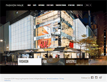 Tablet Screenshot of fashionwalk.com.hk